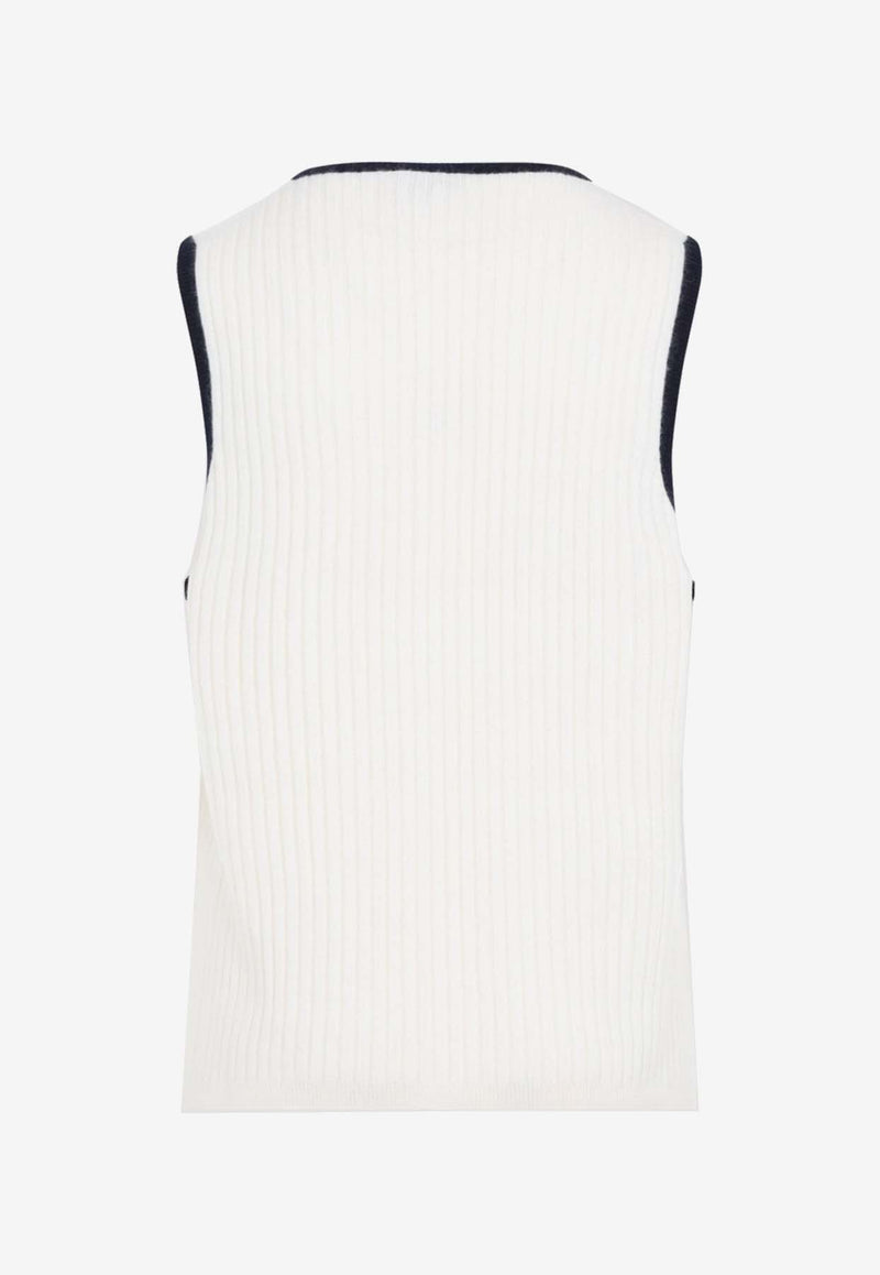 Ribbed Cashmere Sweater Vest