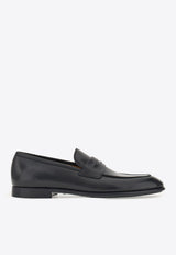 Salvatore Ferragamo Funes Leather Penny Loafers Black 021668 FUNES 762627 NERO