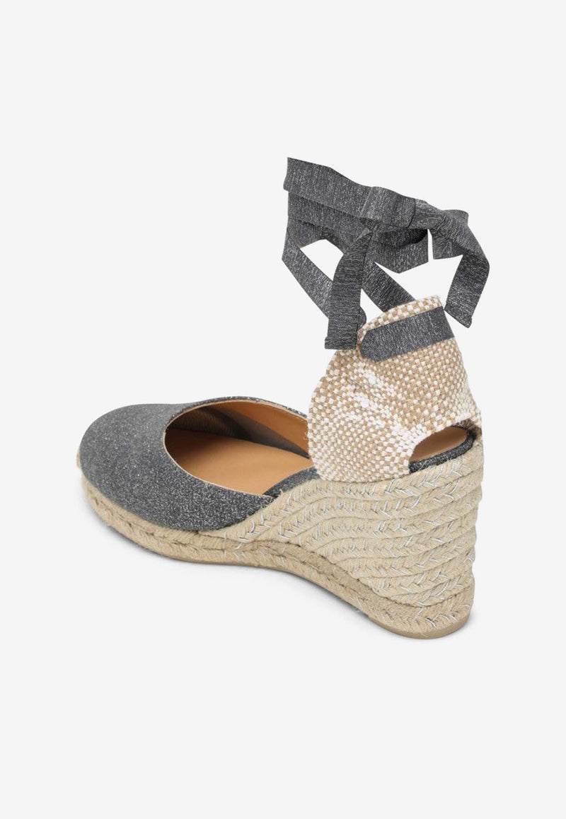 Castañer Carina 70 Glittered Espadrilles 021767CO/O_CASTA-4289