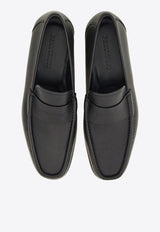 Salvatore Ferragamo Dupont Logo Leather Loafers 022319 DUPONT 768164 NERO Black