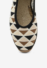 Castañer Carina Crochet Flat Espadrilles  Multicolor 023459CO/O_CASTA-4132