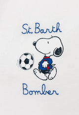 MC2 Saint Barth Snoopy Soccer Print T-shirt White 02568H_WHITE MULT
