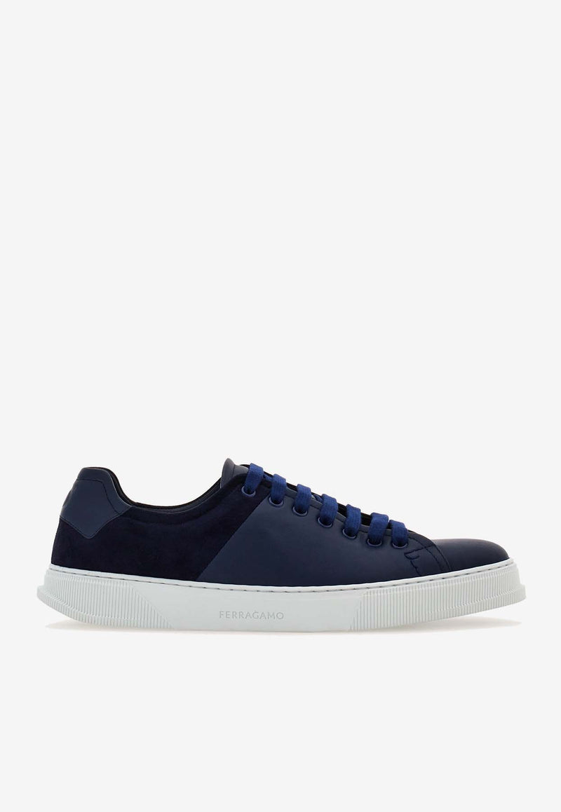 Salvatore Ferragamo Clayton Low-Top Sneakers 026426 CLAYTON 1 772094 BLUE MARINE Blue