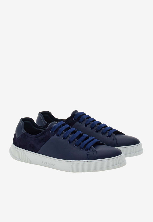 Salvatore Ferragamo Clayton Low-Top Sneakers 026426 CLAYTON 1 772094 BLUE MARINE Blue