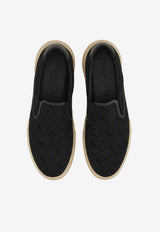 Salvatore Ferragamo Cameron Slip-On Sneakers 027989 CAMERON JACQ 775667 NERO/LOGO LUCIDO Black