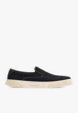 Salvatore Ferragamo Cameron Slip-On Sneakers 027989 CAMERON JACQ 775667 NERO/LOGO LUCIDO Black