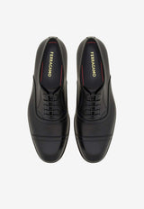 Salvatore Ferragamo Cortez Oxford Lace-Up Shoes 027995 CORTEZ 775110 NERO Black