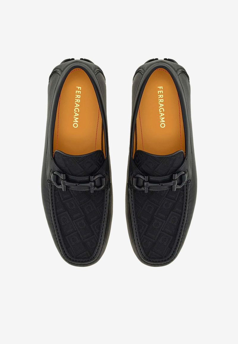 Salvatore Ferragamo Parigi Gancini Loafers 029165 PARIGI JCQ 775576 NERO Black