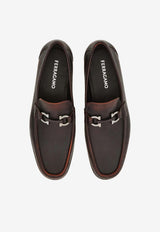 Ferragamo Grandioso2 Leather Loafers Dark Brown 029457 GRANDIOSO2 791769 CITRUS/T MORO