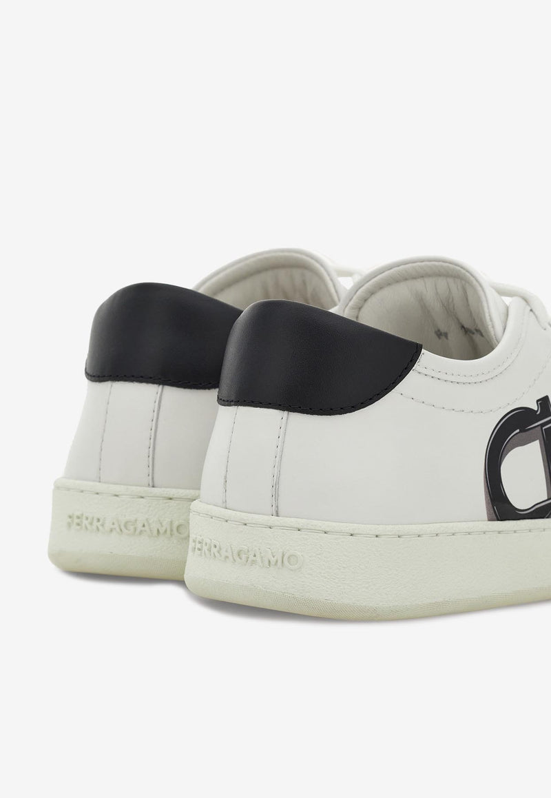 Ferragamo Brandy 1 Low-Top Sneakers 029835 BRANDY1 780991 BIANCO OTTICO