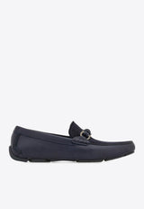 Ferragamo Almeria Leather and Suede Loafers Navy 02A010 ALMERIA 784290 NAVY