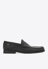 Ferragamo Athen Gancini Leather Penny Loafers Black 02A013 ATHEN 784272 BLACK