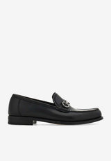 Ferragamo Teatro Calf Leather Loafers Black 02A377 TEATRO 789569 NERO
