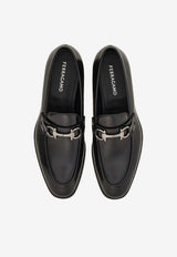 Ferragamo Toledo Calf Leather Loafers Black 02A384 TOLEDO 789440 NERO