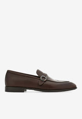 Ferragamo Terence Calf Leather Gancini Loafers Brown 02A632 TERENCE 789478 MIDBROWN/T MORO