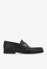 Ferragamo Caspian Gancini Leather Loafers Black 02A634 CASPIAN 3 789591 NERO