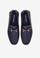 Ferragamo Parigi Calf Leather Loafers Navy 02A664 PARIGI 5 NEW 789630 NAVY