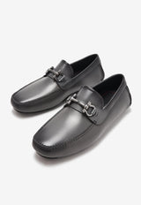 Ferragamo Parigi Gancini Buckle Loafers 02C398 PARIGI NEW 778797 DARK RAIN