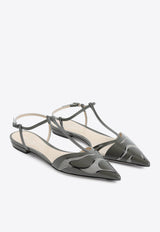 Pointed Leather Ballet Flats