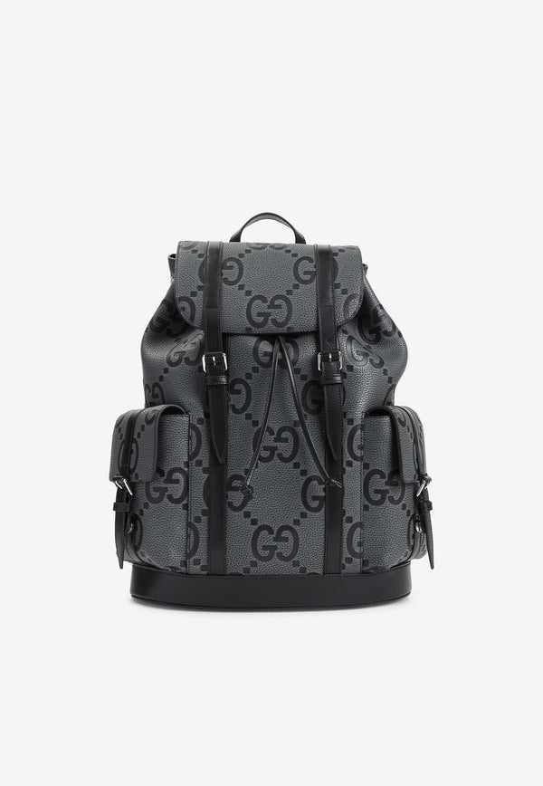 GG Signature Grained Leather Backpack