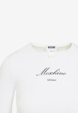 Logo-Print T-shirt with Mini-Bow