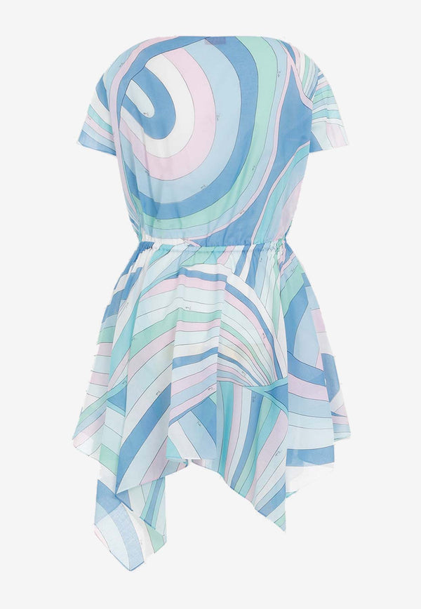 Marmo-Print Mini Dress