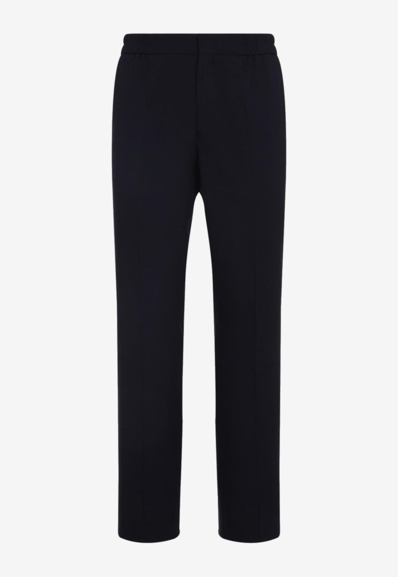 Straight-Leg Wool Pants