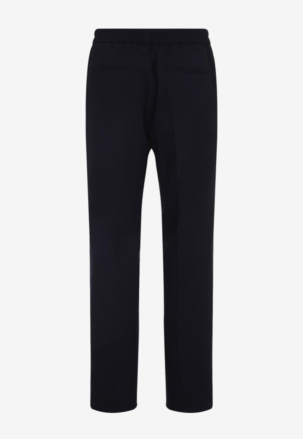 Straight-Leg Wool Pants