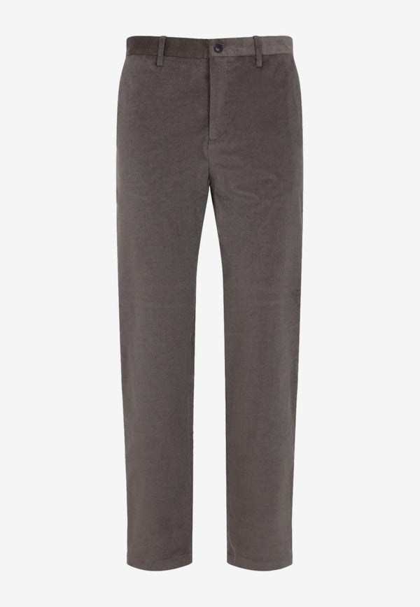 Straight-Leg Wool Pants
