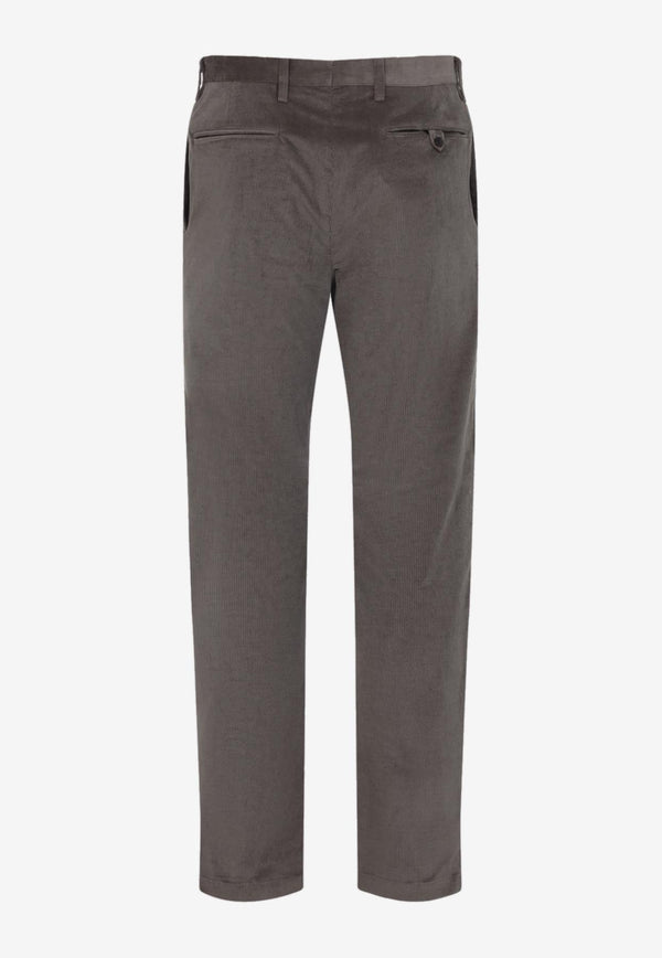 Straight-Leg Wool Pants