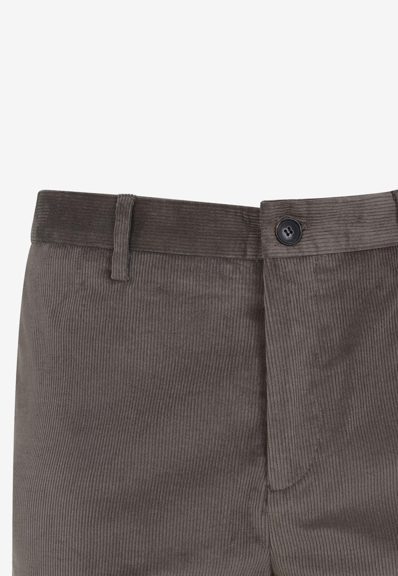 Straight-Leg Wool Pants