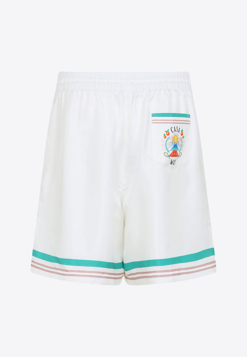 Metaphysical Tennis Silk Shorts