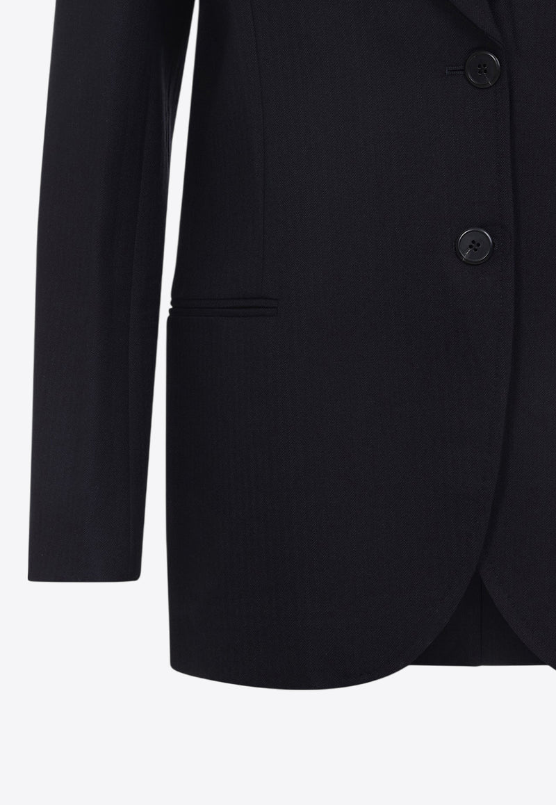 Single-Breasted Wool Blazer