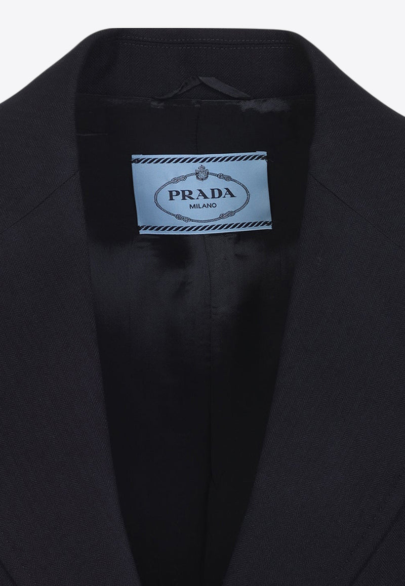 Single-Breasted Wool Blazer