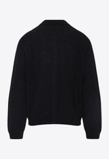 Fine Knit Polo Sweater
