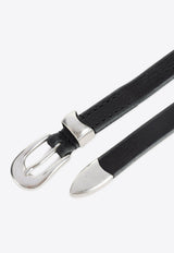 Pin Buckle Leather Belt