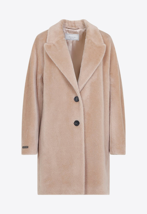 Bear Cocoon Single-Breasted Coat