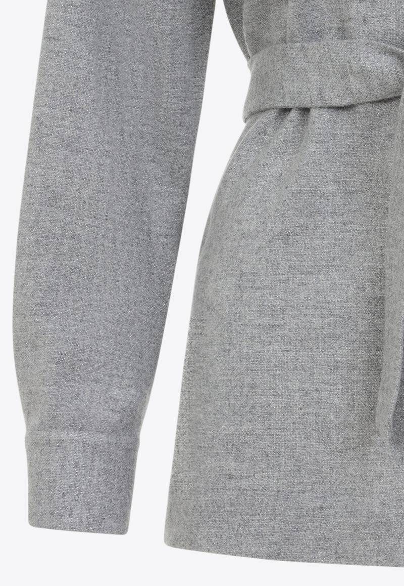 Flannel Shirt with Matching-Belt