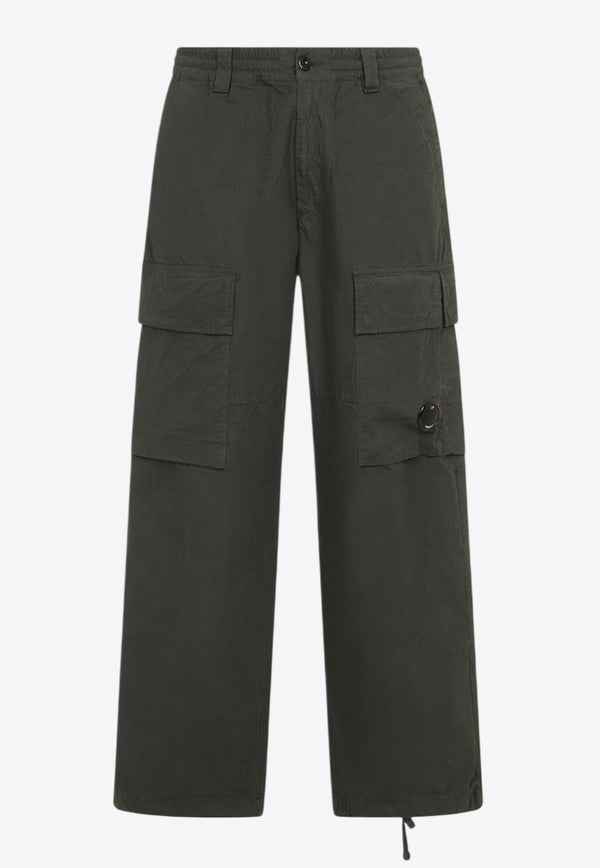 Signature Lens Wide-Leg Cargo Pants
