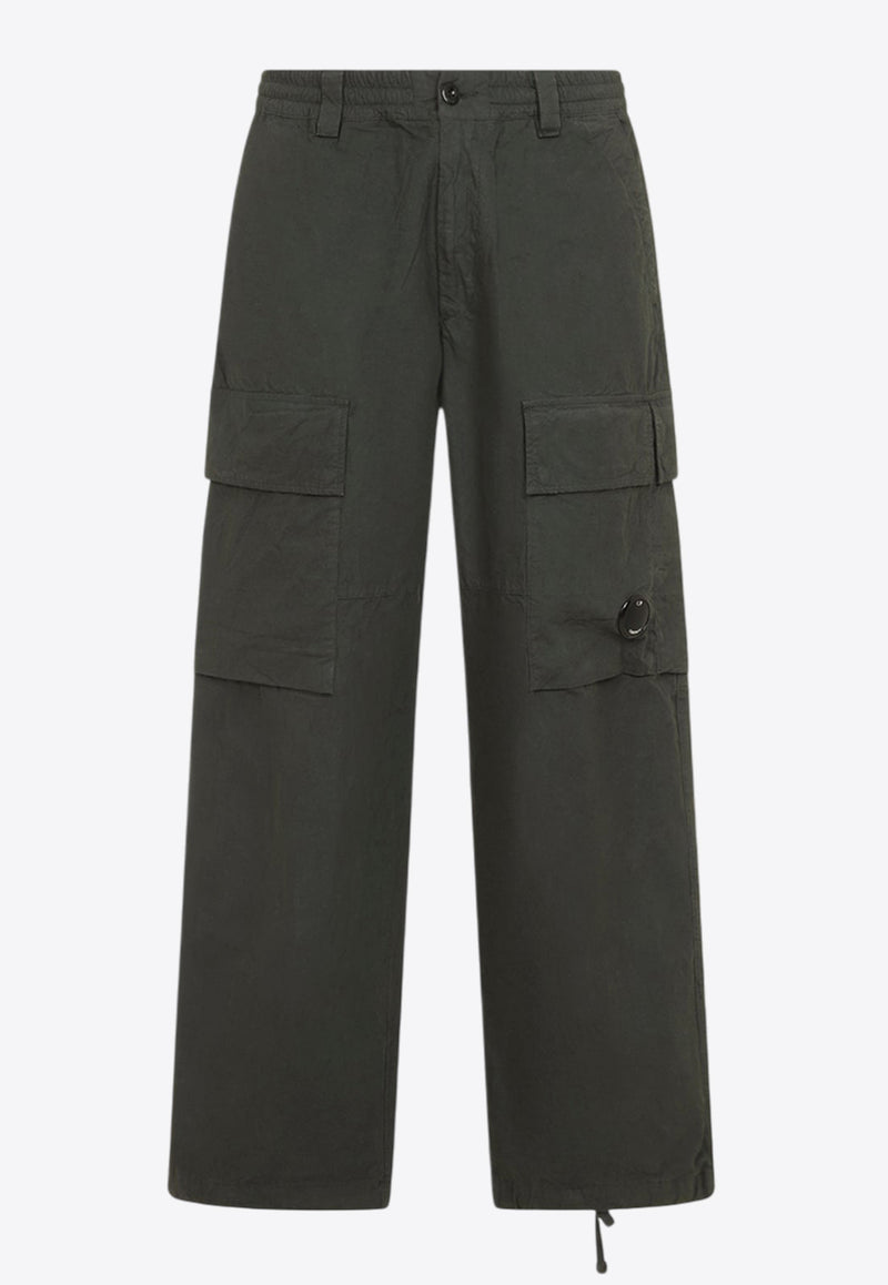 Signature Lens Wide-Leg Cargo Pants