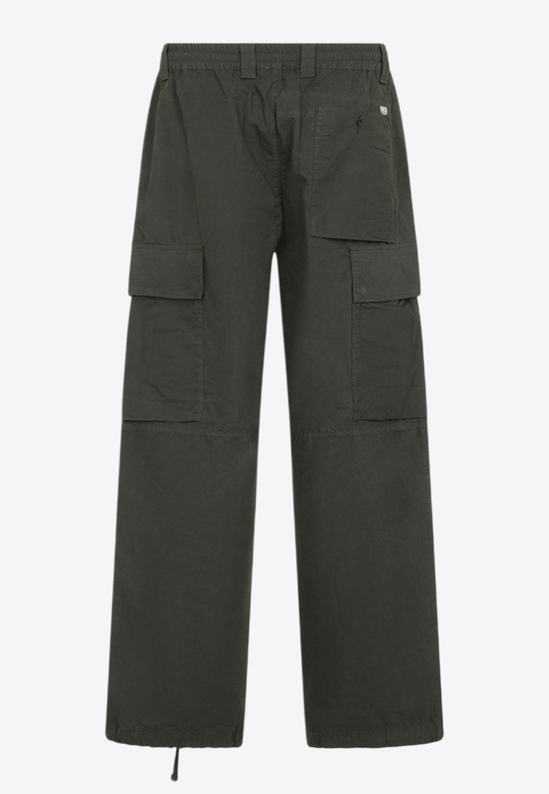Signature Lens Wide-Leg Cargo Pants