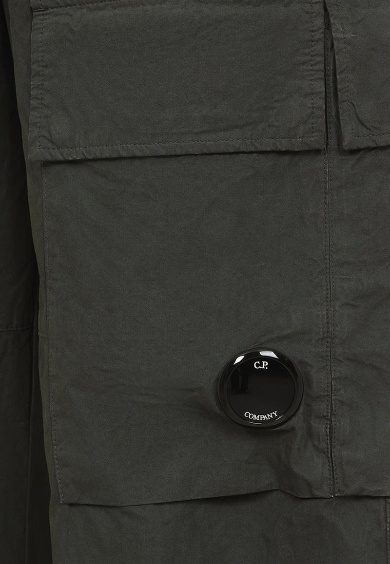 Signature Lens Wide-Leg Cargo Pants