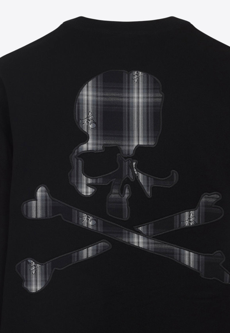 Layered Sweatshirt with Check-Pattern