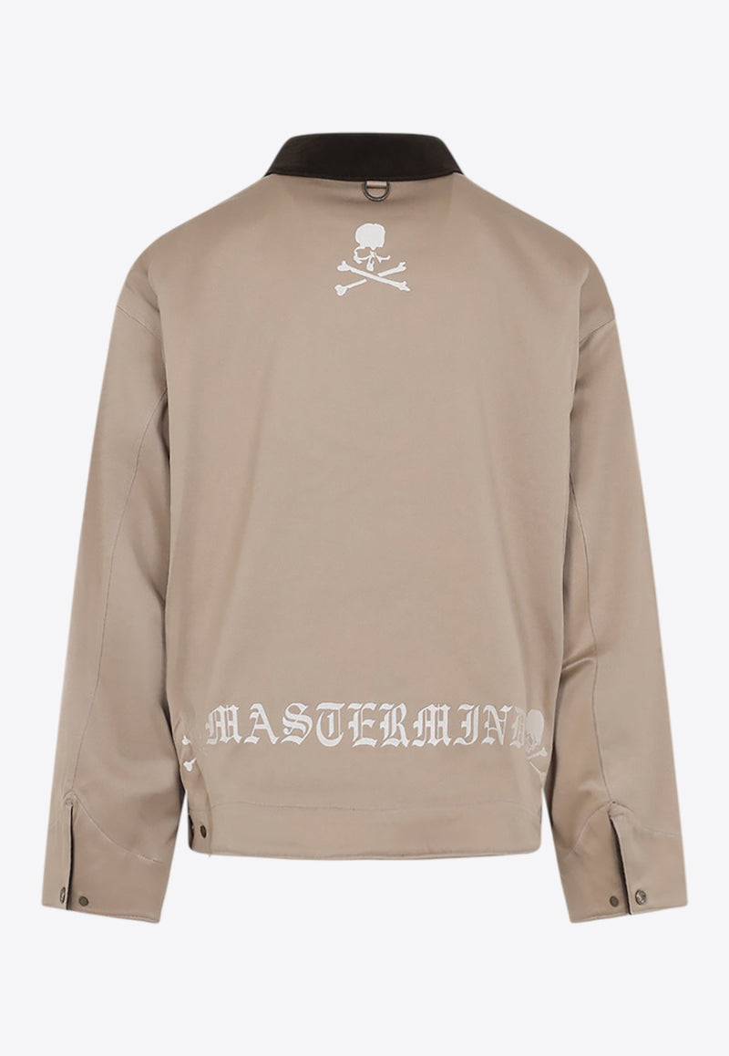 Aviator Jacket with Skull-Print