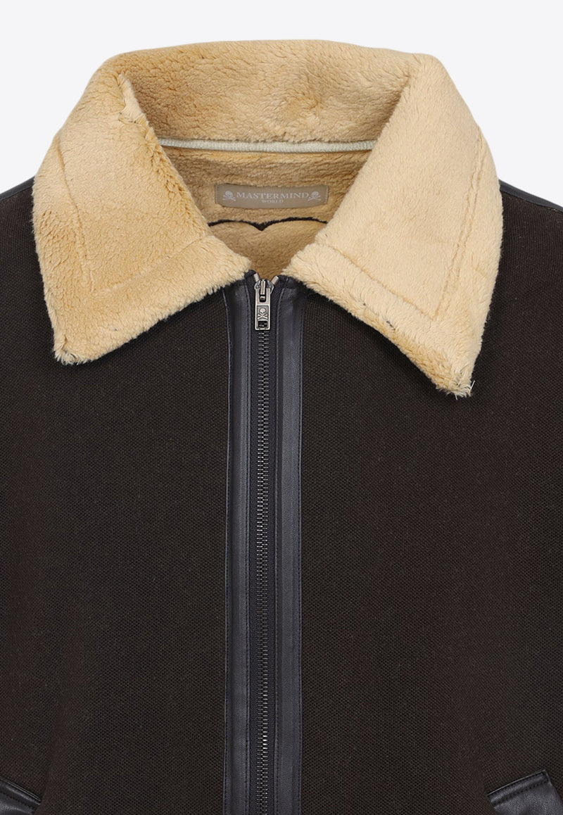 Embroidered-Skull Muton Jacket