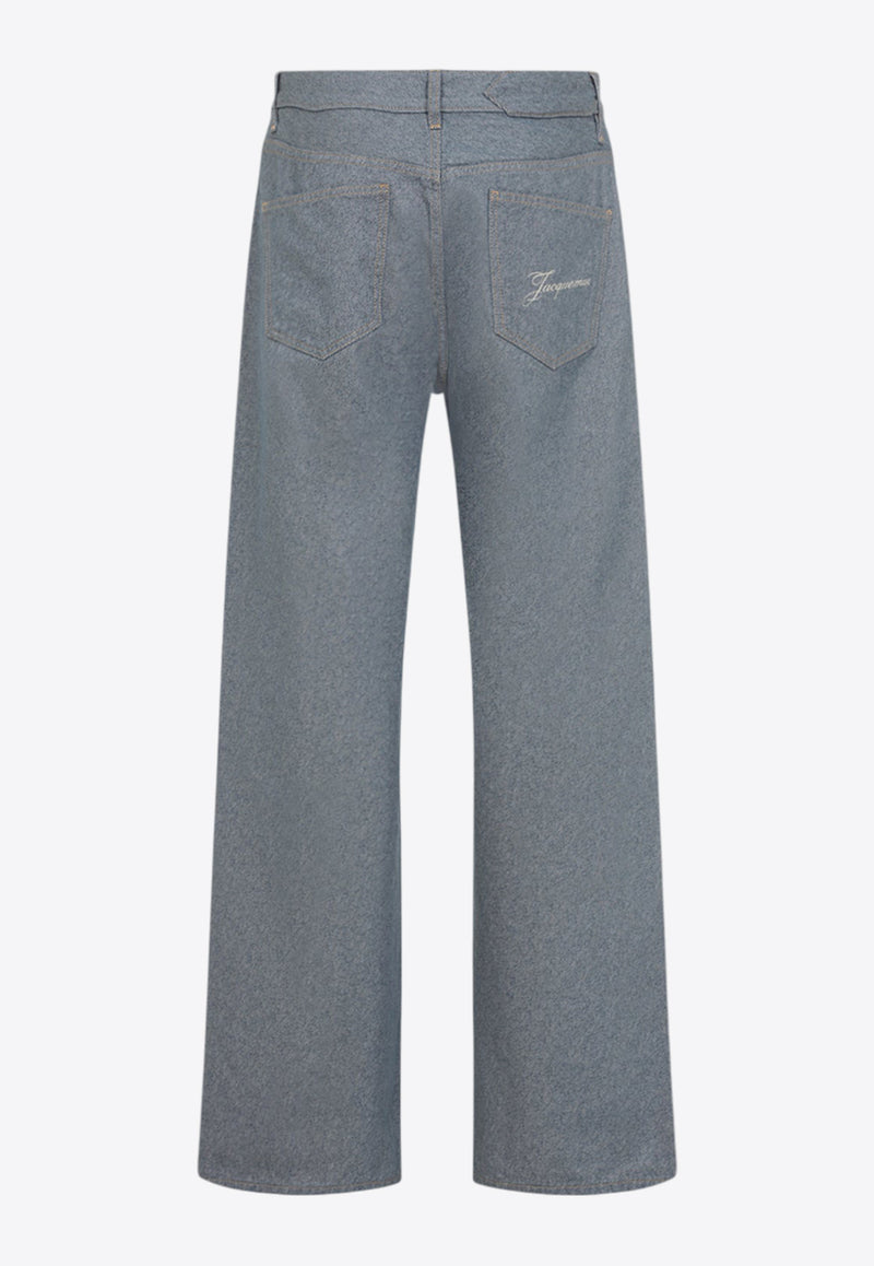 Le De-Nîmes Droit Wide-Leg Jeans