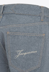 Le De-Nîmes Droit Wide-Leg Jeans