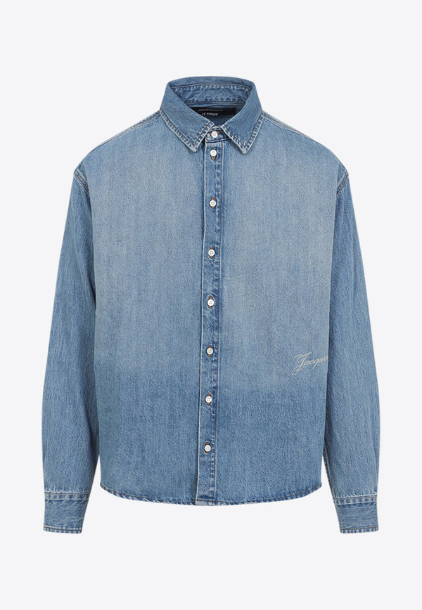 Simon De-Nîmes Faded Denim Shirt