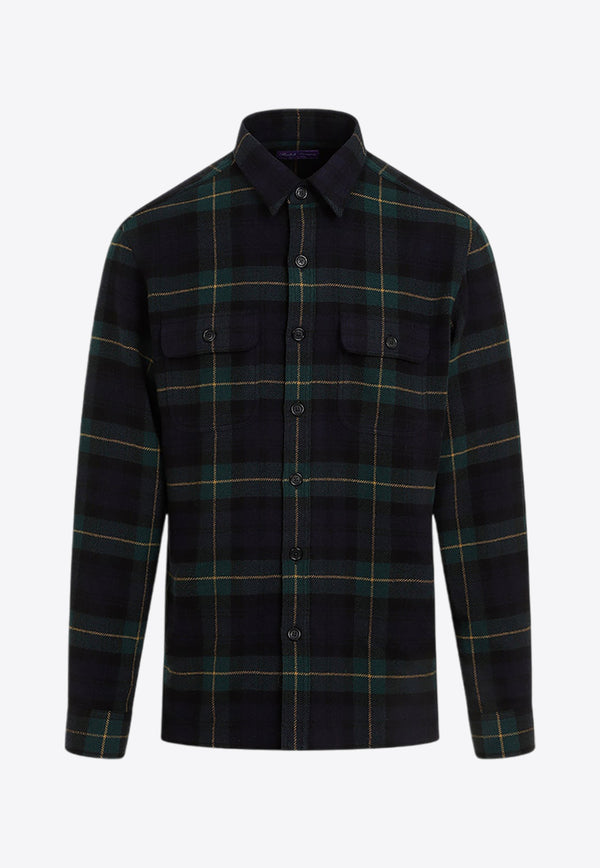 Checked Long-Sleeved Shirt