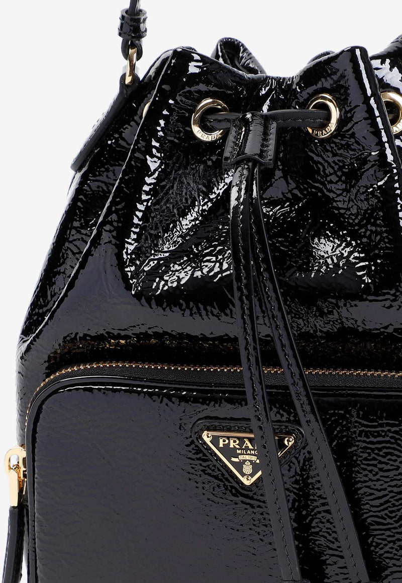 Naplak Patent Leather Bucket Bag